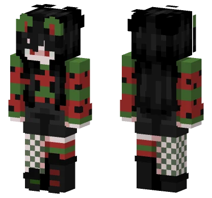 Watermelon Cat Minecraft skin