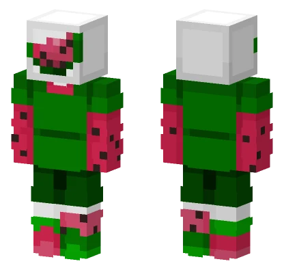 Watermelon Creature Minecraft skin