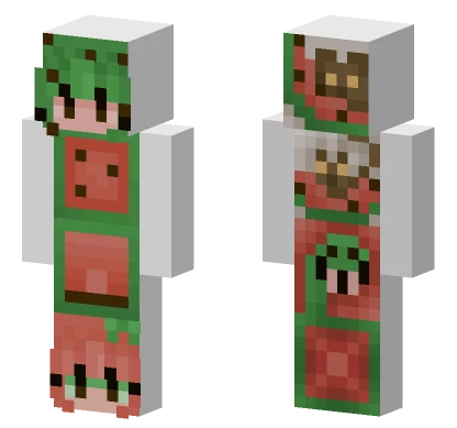 Watermelon Frog Minecraft skin