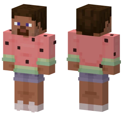 Watermelon Steve Minecraft skin