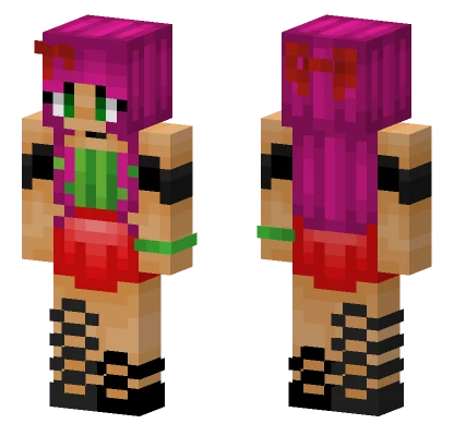 Watermelon Sugar Girl Minecraft skin