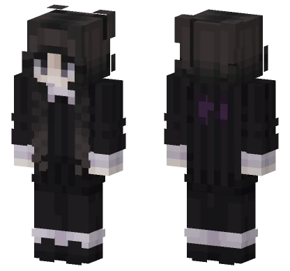 Wednesday Addams Minecraft skin