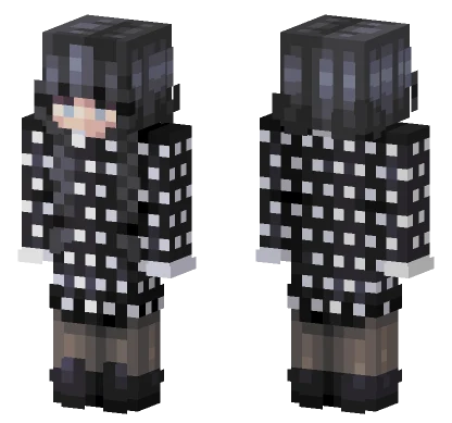 Wednesday Addams Minecraft skin