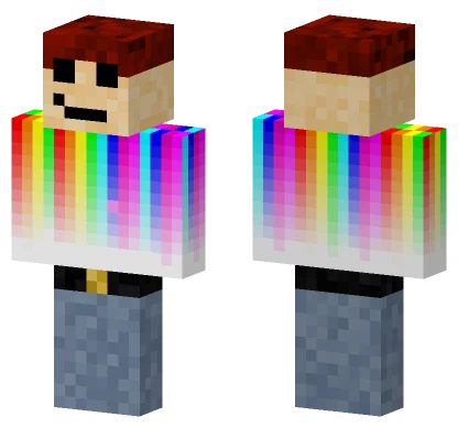 Weeolly Rainbow Skin Minecraft skin