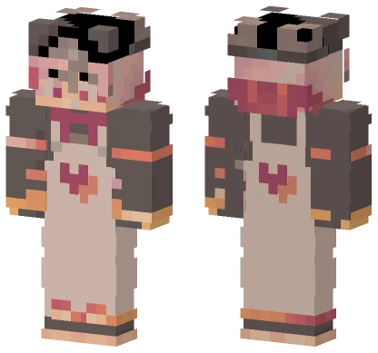 Weird Aqua Val Minecraft skin