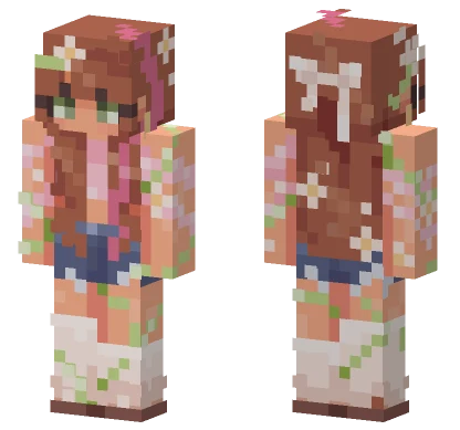 Whimsical Wisteria Eyes Minecraft skin
