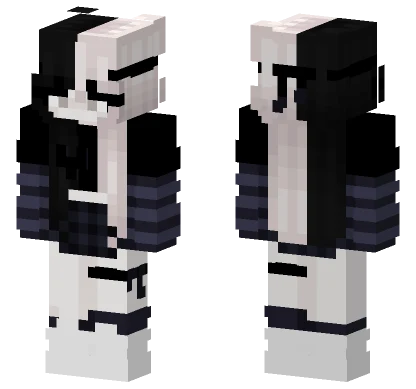 White And Black Outfit Minecraft skin