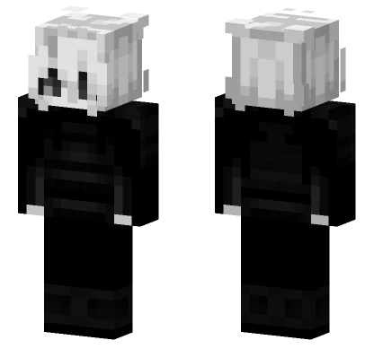 White And Dark Minecraft skin