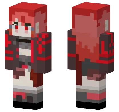 White and Red Knight Minecraft skin