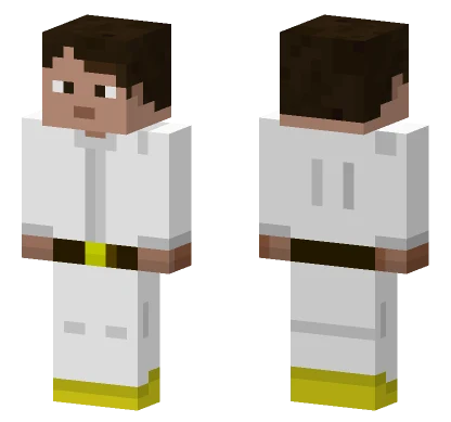 White and Yellow Jersey Minecraft skin