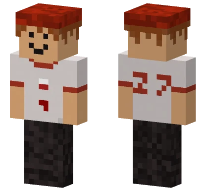White Baseball Jersey Minecraft skin