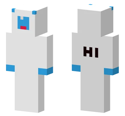 White Blob Minecraft skin