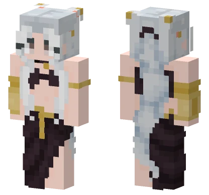 White Cat Girl Minecraft skin