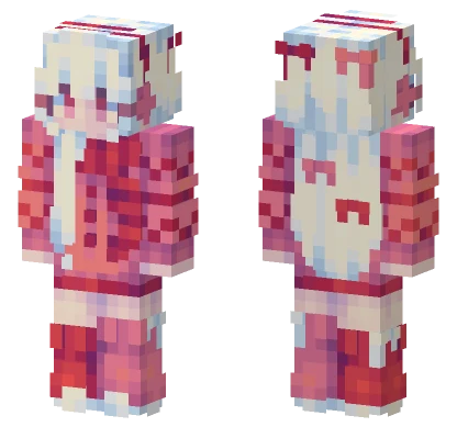 White Christmas Girl Minecraft skin