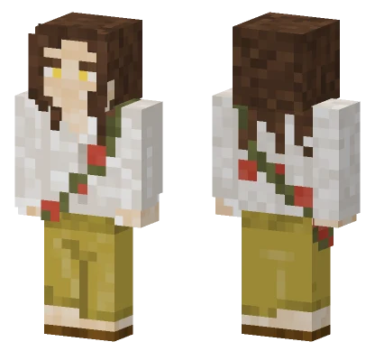 White Dragon Human Form Minecraft skin