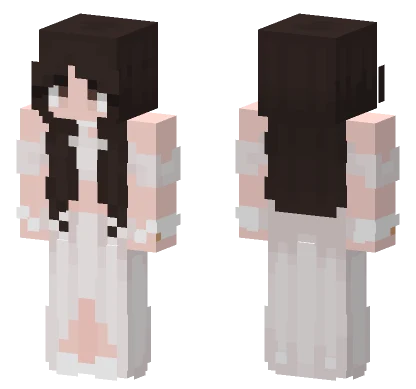 White Dress Girl Minecraft skin