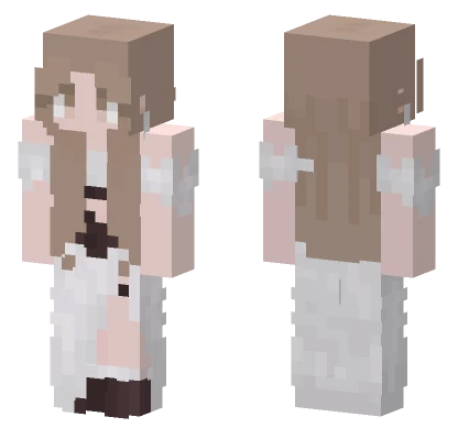 White Dress Girl Minecraft skin
