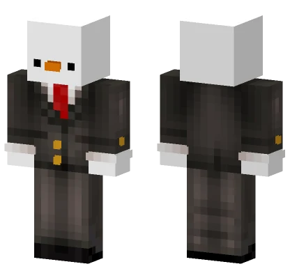 White Duck in a Suit Minecraft skin