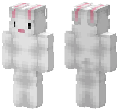 White Easter Bunny Minecraft skin