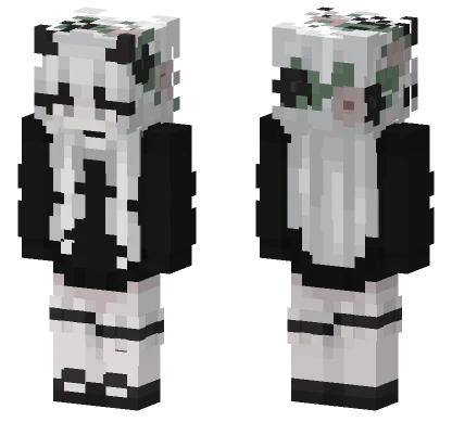 White Floral Dress Minecraft skin