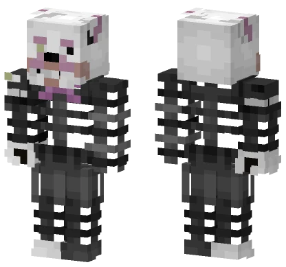 White Foxy Character Minecraft skin