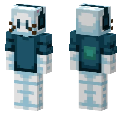 White Gamer Cat Minecraft skin