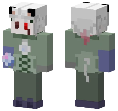 White Ghostly Figure Minecraft skin