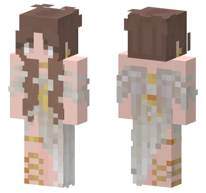 White Gold Outfit Minecraft skin