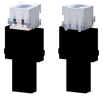 White Hair Girl Minecraft skin