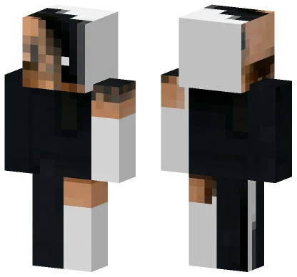 White Hoodie Man Minecraft skin