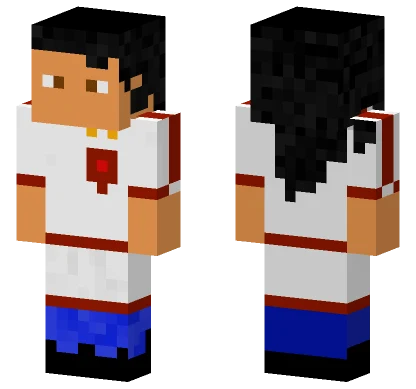 White Jersey Player Minecraft skin