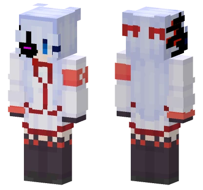 White Kimono Girl Minecraft skin