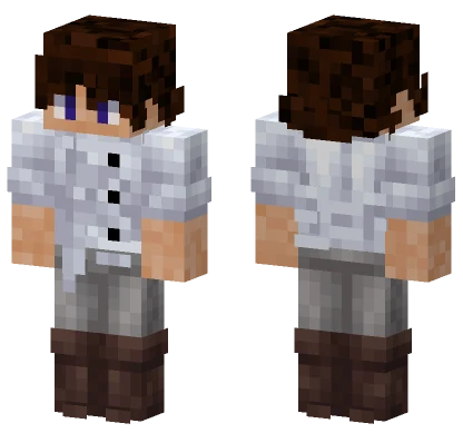 White Lab Coat Minecraft skin