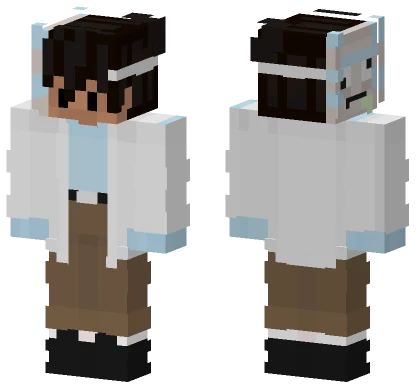 White Lab Coat Minecraft skin