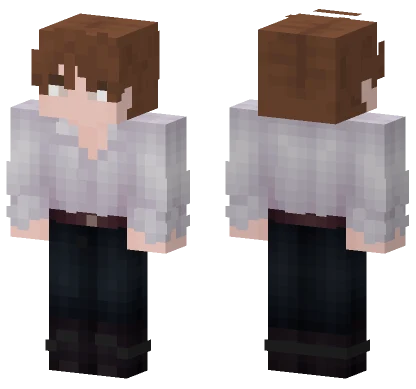 White Lace Dress Minecraft skin