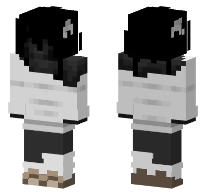 White Off Shoulder Minecraft skin
