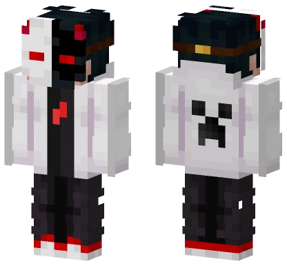 White Panda Outfit Minecraft skin