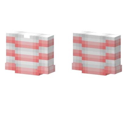 White Pink Stripes Base Minecraft skin