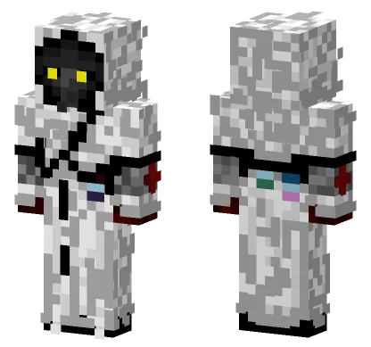 White Plague Doctor Black Mask Minecraft skin