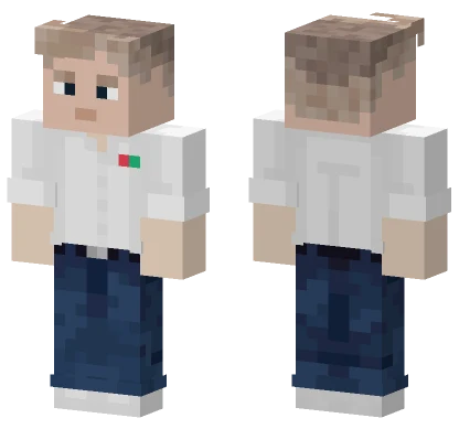 White Polo Shirt Minecraft skin