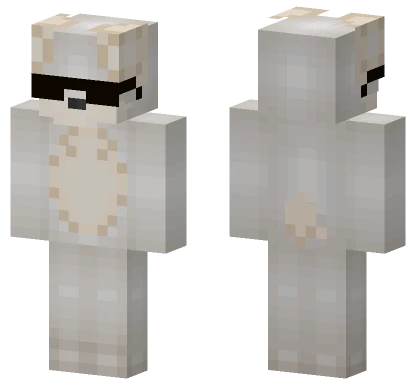 White Puppy Minecraft skin