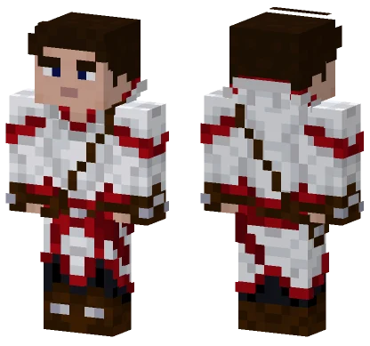 White Robes Assassin Minecraft skin