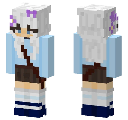 White School Uniform Minecraft skin