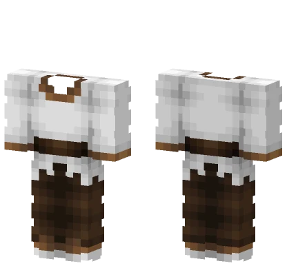 White Shirt Leather Pants Minecraft skin