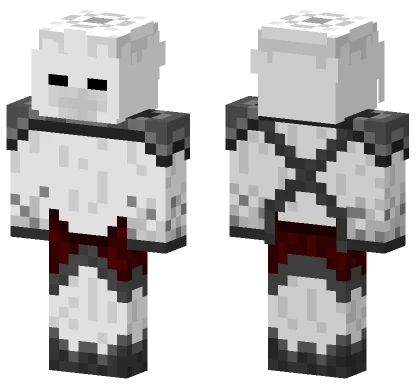 White Soldier Armoured Minecraft skin