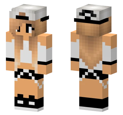 White Sports Outfit Minecraft skin