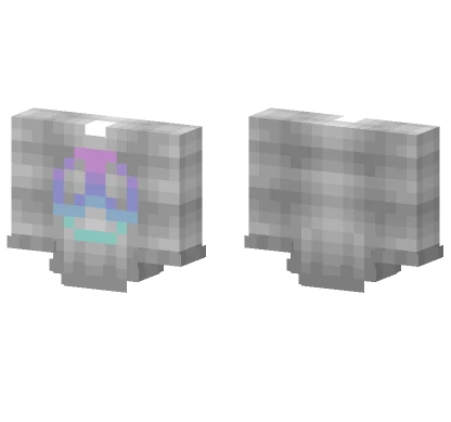 White Sweater Pastel Purple Peace Minecraft skin