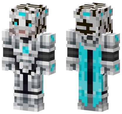 White Tiger Knight Minecraft skin