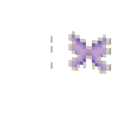 Wings Light Yellow Purple Flutter Minecraft skin