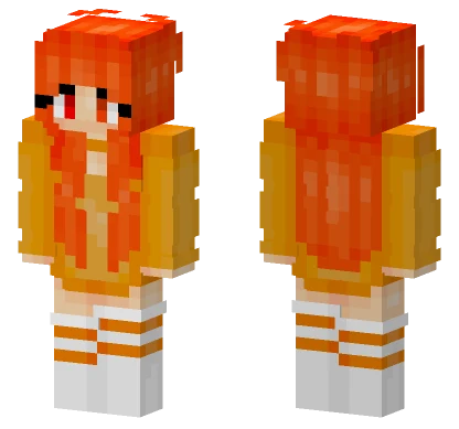 Winnythailandfx Orange Hair Girl Minecraft skin